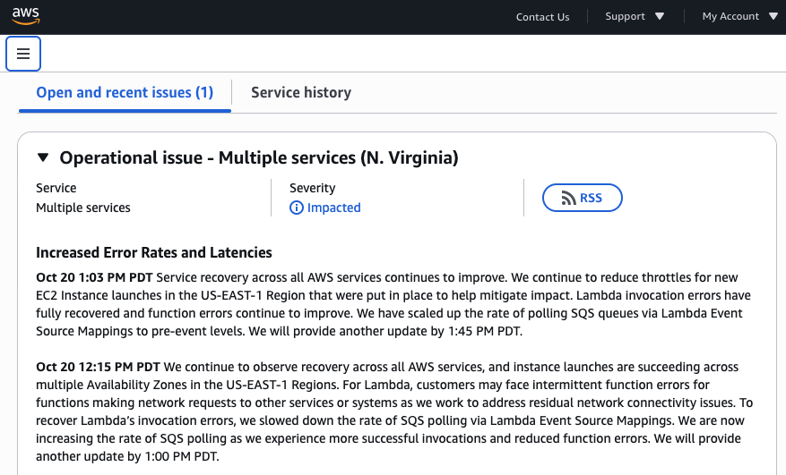 AWS Outage 2025