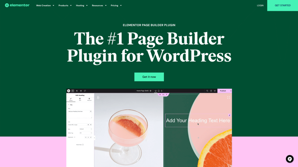 Elementor-WordPress-Plugin Home Page