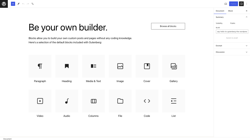CMS Examples for websites