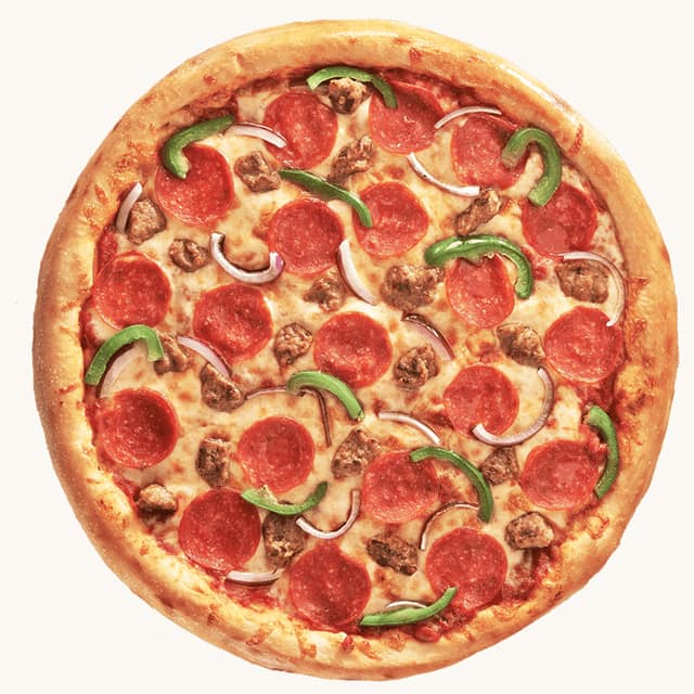 Gourmet Everything pizza